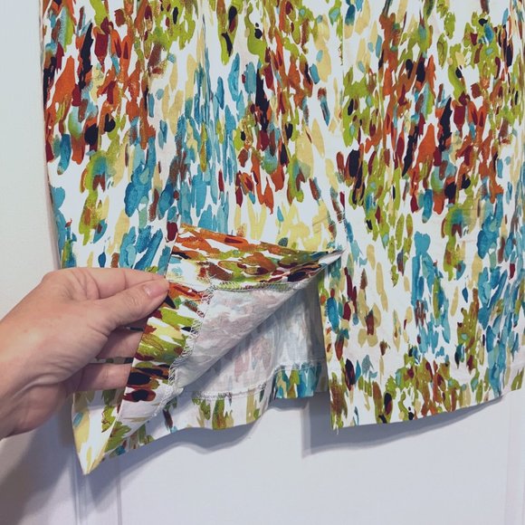 DFA New York-Pencil Skirt-Size 10-Spring/Summer Colors-Green, Tan,White,Blue-Fun - Picture 7 of 12